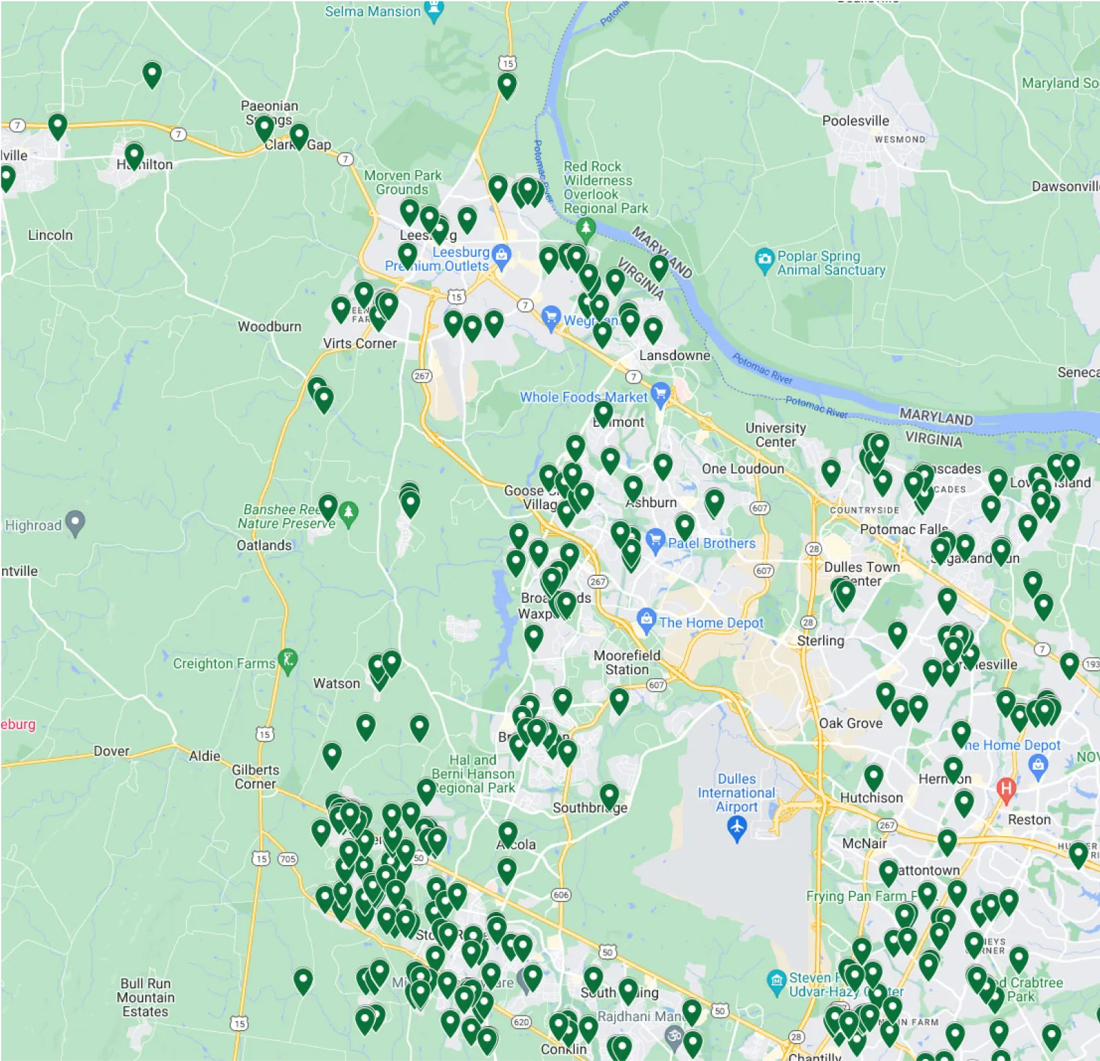 A lawn serviced by Simply Turf in Ashburn, VA